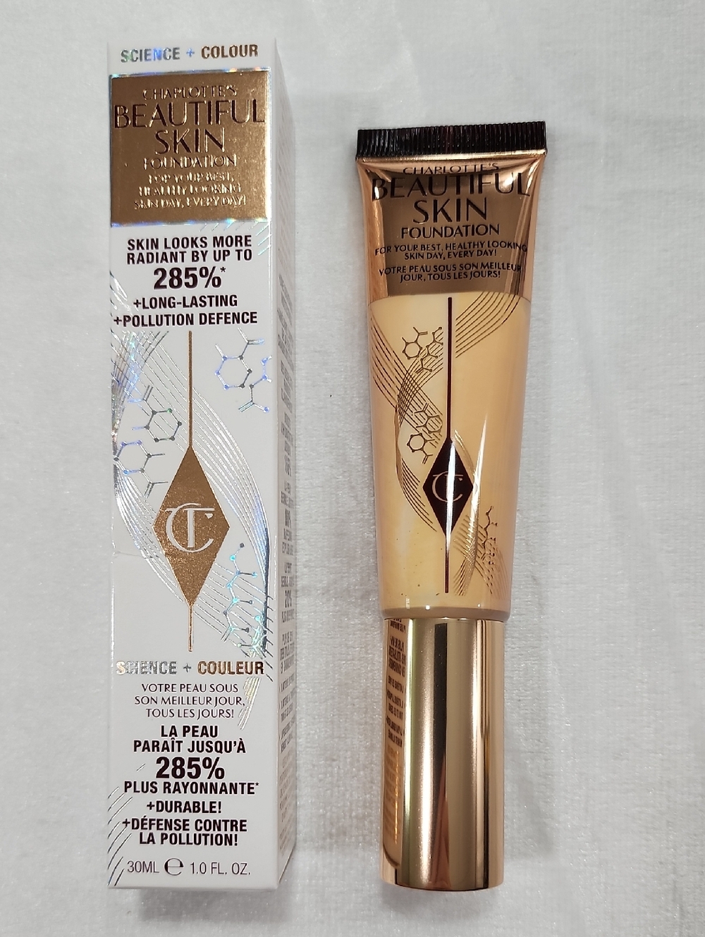 Charlotte Tilbury Beautiful Skin Medium Coverage Hydrating Foundation. 2 Neutral